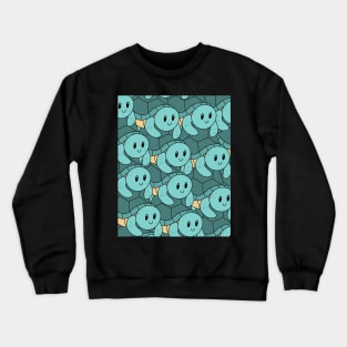 Beach Sea Turtle Pattern Crewneck Sweatshirt